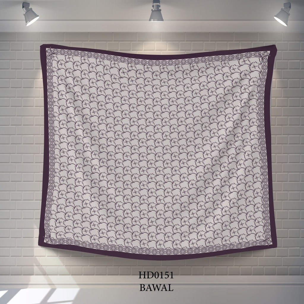 Tudung Bawal (Square Hijab) in HD0151
