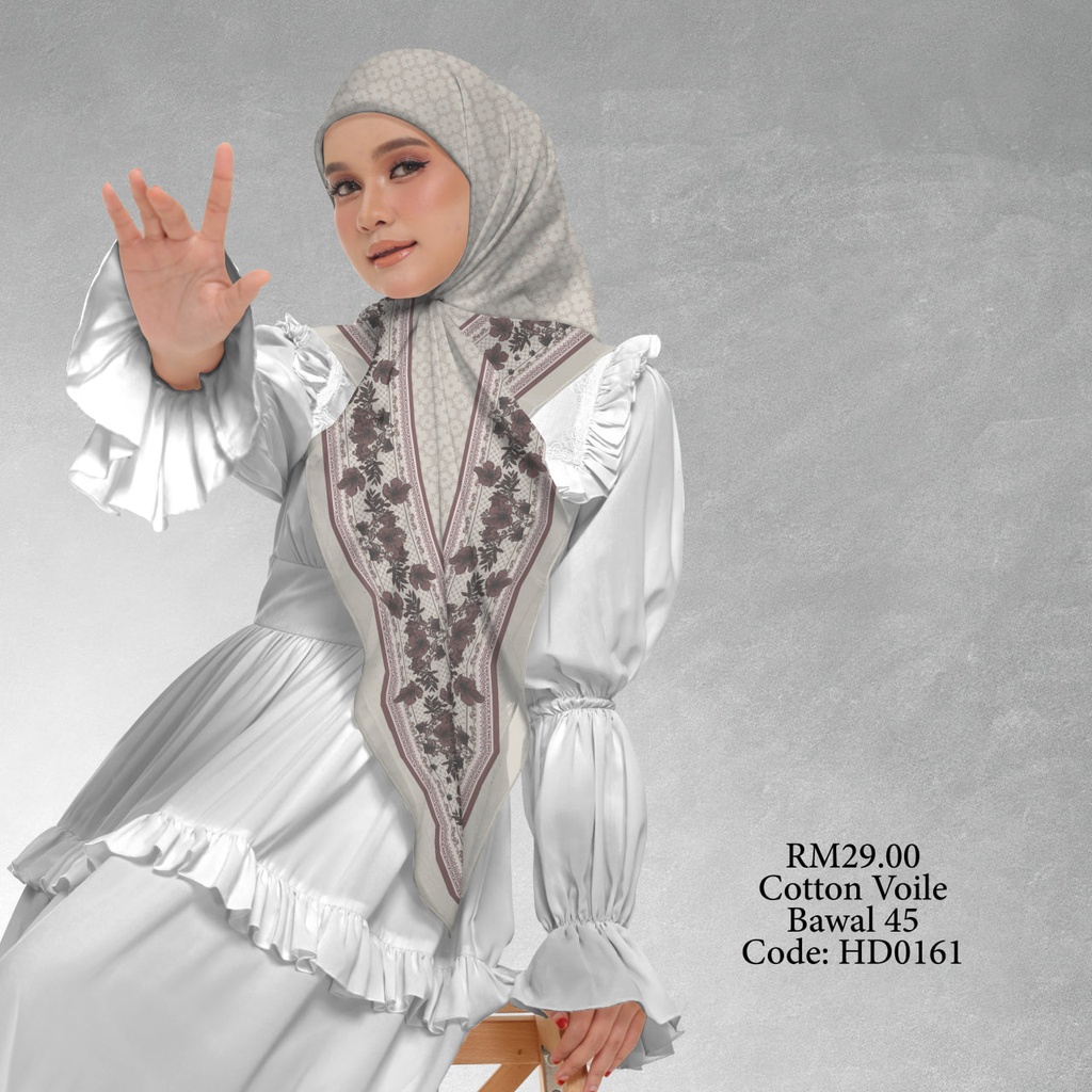 Tudung Bawal (Square Hijab) in HD0161