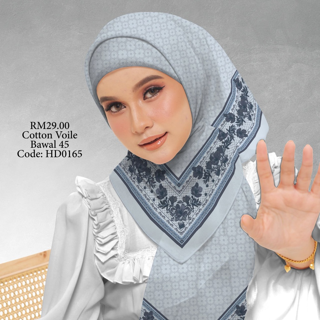 Tudung Bawal (Square Hijab) in HD0165