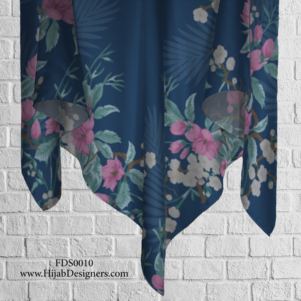 Tudung Bawal (Square Hijab) in FDS0010 (Cotton Voile Premium, Bidang 40" (Kids), Bawal Biasa (No Awning), Tak Tambah Nama, Taknak Giftcard)
