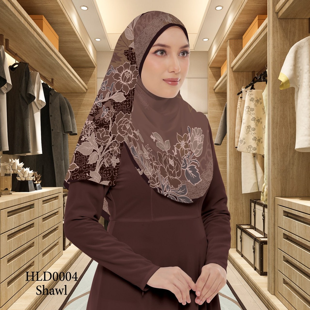 Tudung Shawl in HLD0004 (Standard 1.8m x 0.7m, Cotton Voile Premium, Tak Tambah Nama, Taknak Giftcard)