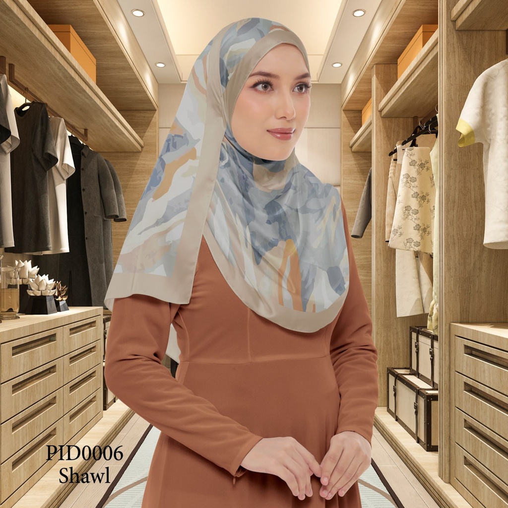 Tudung Shawl in PID0006 (Standard 1.8m x 0.7m, Cotton Voile Premium, Tak Tambah Nama, Taknak Giftcard)