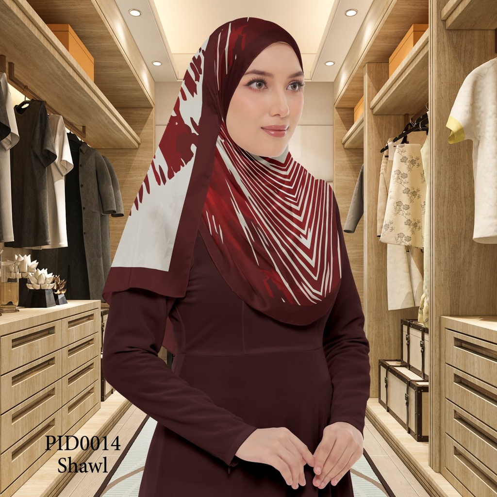 Tudung Shawl in PID0014 (Standard 1.8m x 0.7m, Cotton Voile Premium, Tak Tambah Nama, Taknak Giftcard)