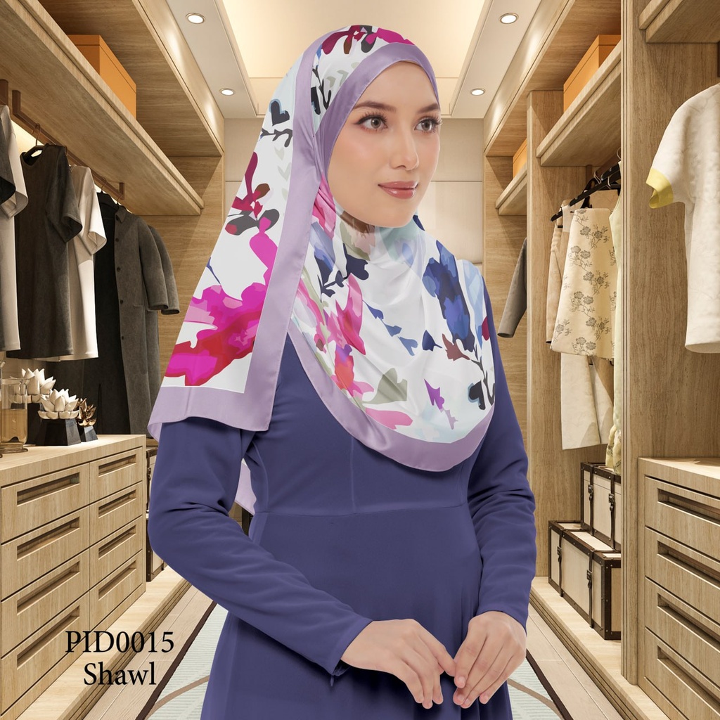 Tudung Shawl in PID0015 (Standard 1.8m x 0.7m, Cotton Voile Premium, Tak Tambah Nama, Taknak Giftcard)