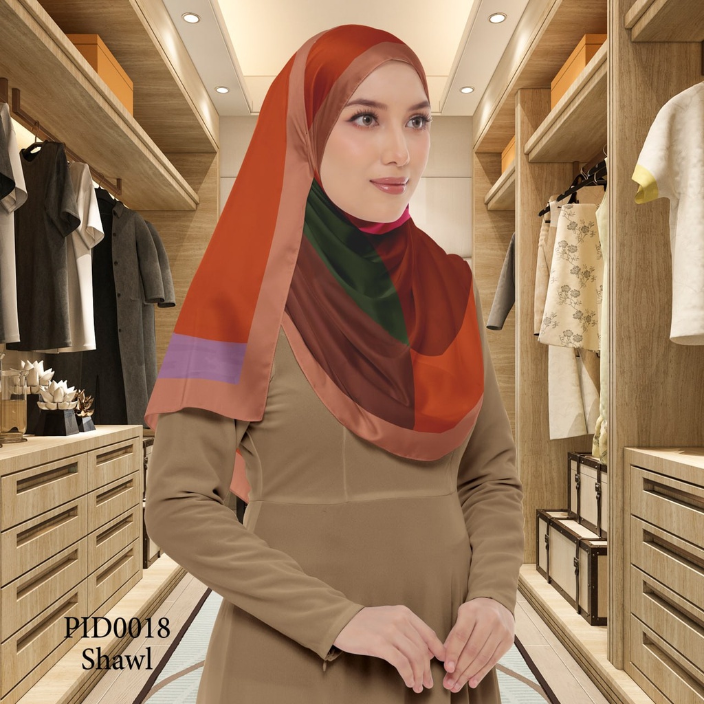 Tudung Shawl in PID0018 (Standard 1.8m x 0.7m, Cotton Voile Premium, Tak Tambah Nama, Taknak Giftcard)