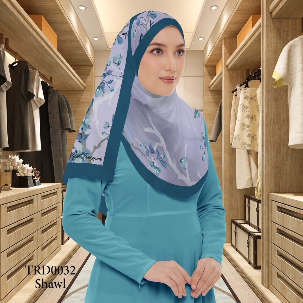 Tudung Shawl in TRD0032 (Standard 1.8m x 0.7m, Cotton Voile Premium, Tak Tambah Nama, Taknak Giftcard)