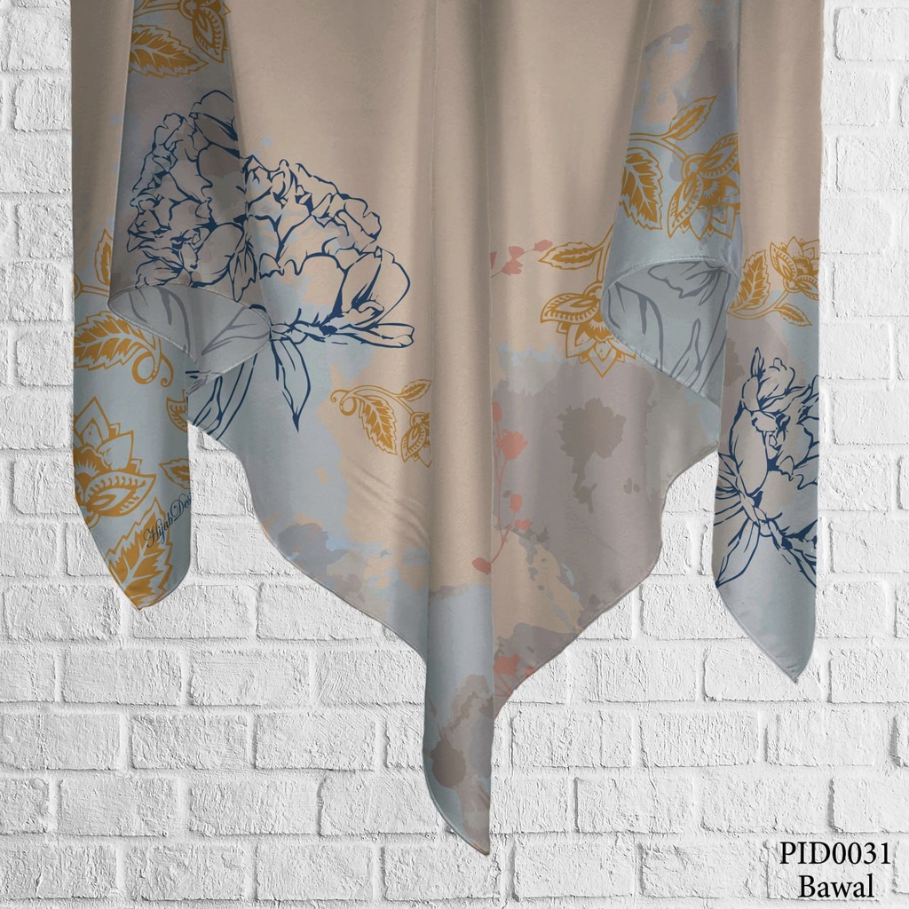 Tudung Bawal (Square Hijab) in PID0031 (Cotton Voile Premium, Bidang 40" (Kids), Bawal Biasa (No Awning), Tak Tambah Nama, Taknak Giftcard)