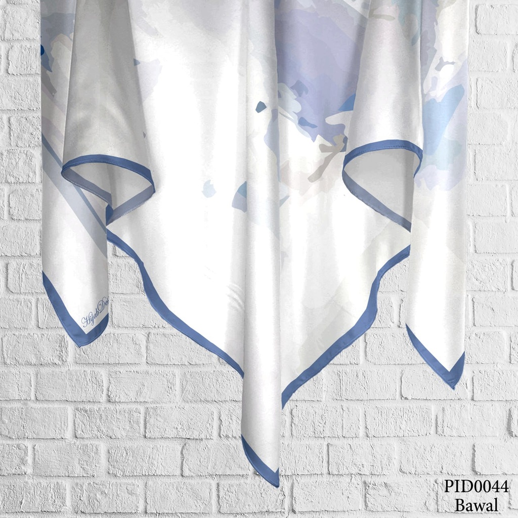 Tudung Bawal (Square Hijab) in PID0044 (Cotton Voile Premium, Bidang 40" (Kids), Bawal Biasa (No Awning), Tak Tambah Nama, Taknak Giftcard)